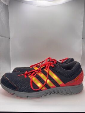 adidas Gray Athletic Shoes with Reflective Stripes. Size 9.5